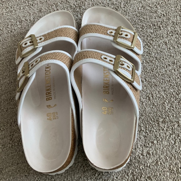 birkenstock jute white